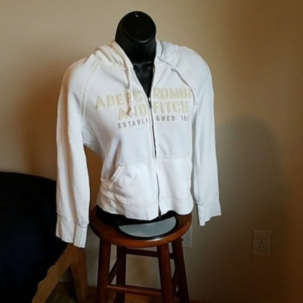 LIKE NEW vintage style Abercrombie and Fitch zip up sz L